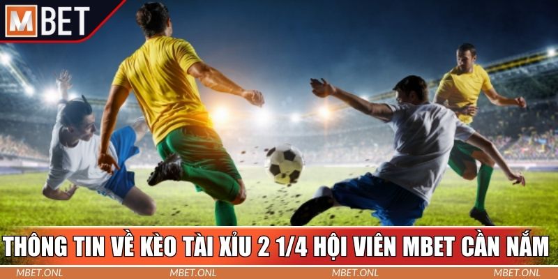 Thông tin về kèo tài xỉu 2 1/4 hội viên Mbet cần nắm