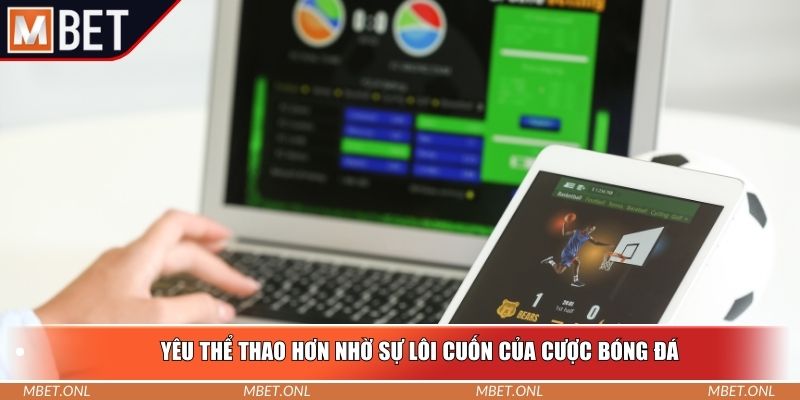 Yêu thể thao hơn nhờ sự lôi cuốn của cược bóng đá